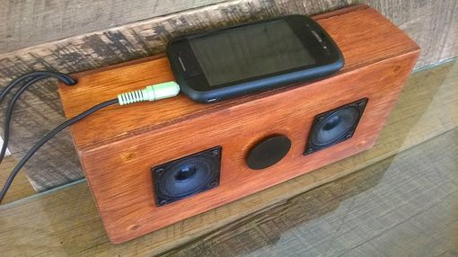 Custom Made Wooden Portable Mini Media Speaker Box