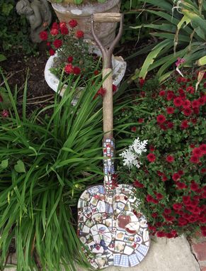 Custom Made Mosaic Garden Tool - Sculpture Fence Art - Decor Item