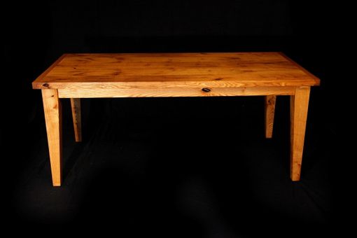 Custom Made Reclaimed Rustic Chestnut Framhouse Dining Table