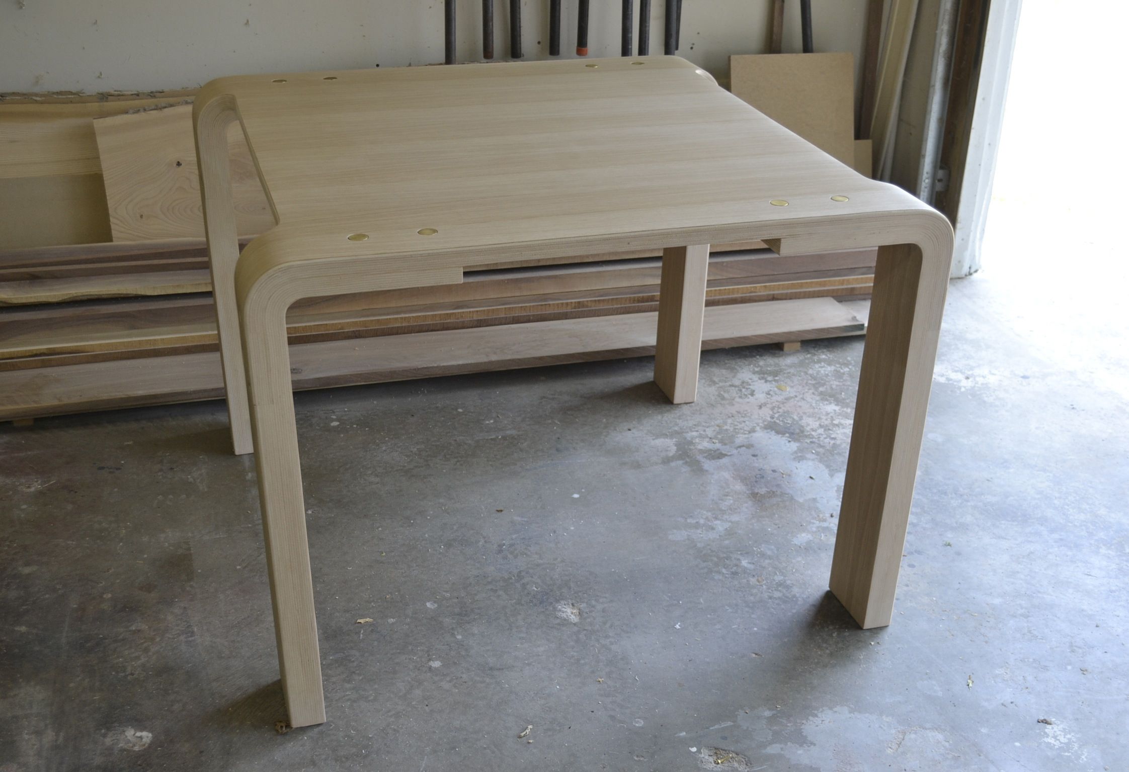 Hand Crafted Bent Lamination Dinning Table by Blak Haus Furniture