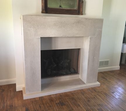 Custom Made Concrete Fireplace Mantels