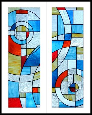 Custom Made Stained Glass Cabinet Door Inserts