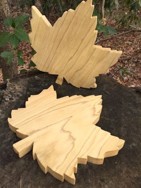 Custom Made Red Maple Leaf Cutting Board