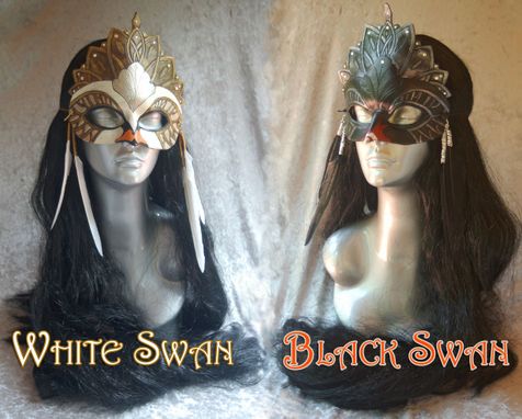 Custom Made Black Swan, White Swan Masks