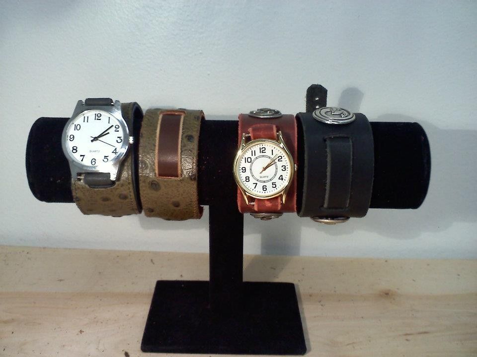 Custom Leather Watch/Wrist Bands by Emporium Custom Leathers, Llc