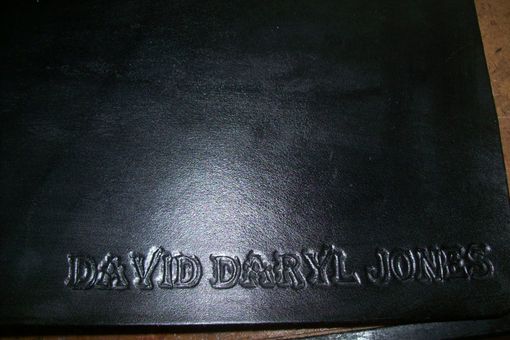Custom Made Custom Leather Business Checkbook Cover