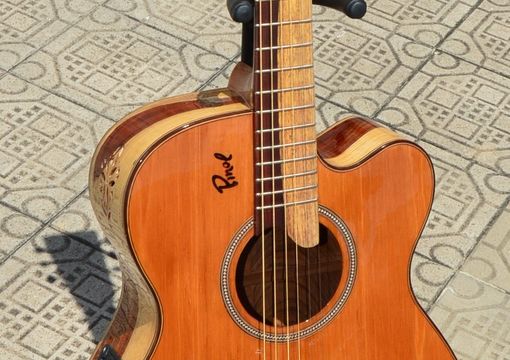 Custom Made Pinol Guitars And Ukuleles Solid Cocobolo Rosewood  Body/Mahogany Top (Free Shipping)