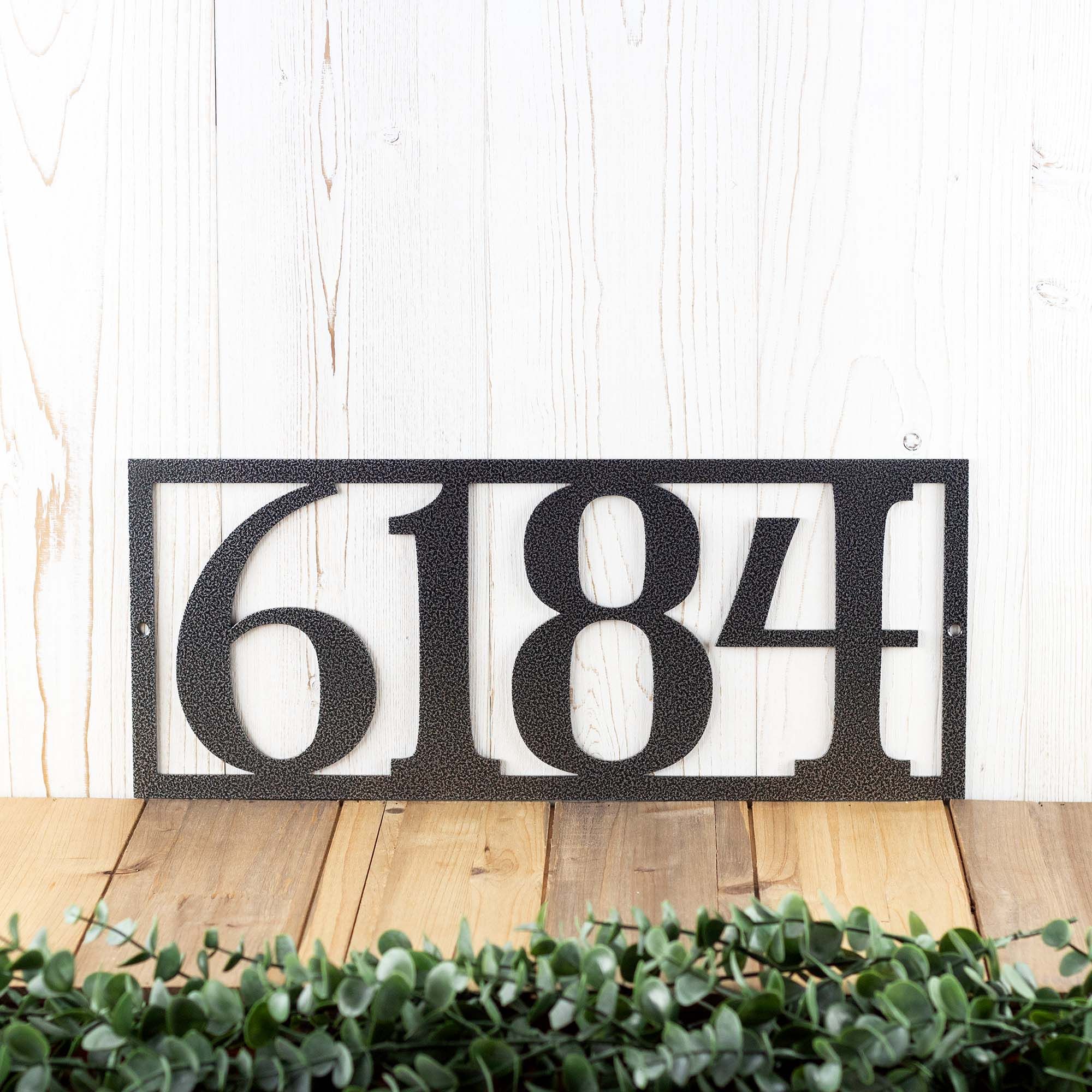 Buy Hand Crafted Rustic House Numbers, Custom Metal Sign, Farmhouse ...