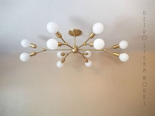 Custom Made Modern Contemporary Light - Mid Century Multiple Light Bulbs Chandelier