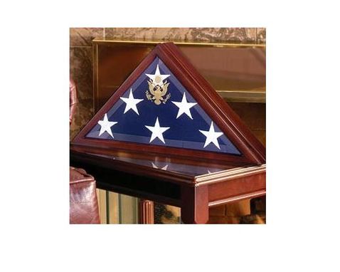 Custom Made Flag Shadow Box, Large Coffin Flag Display Case