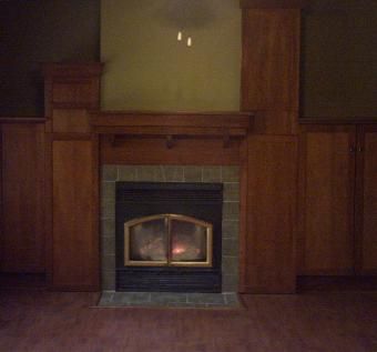 Hand Made Mission Style Built In For Fireplace And Tv By Afs Co