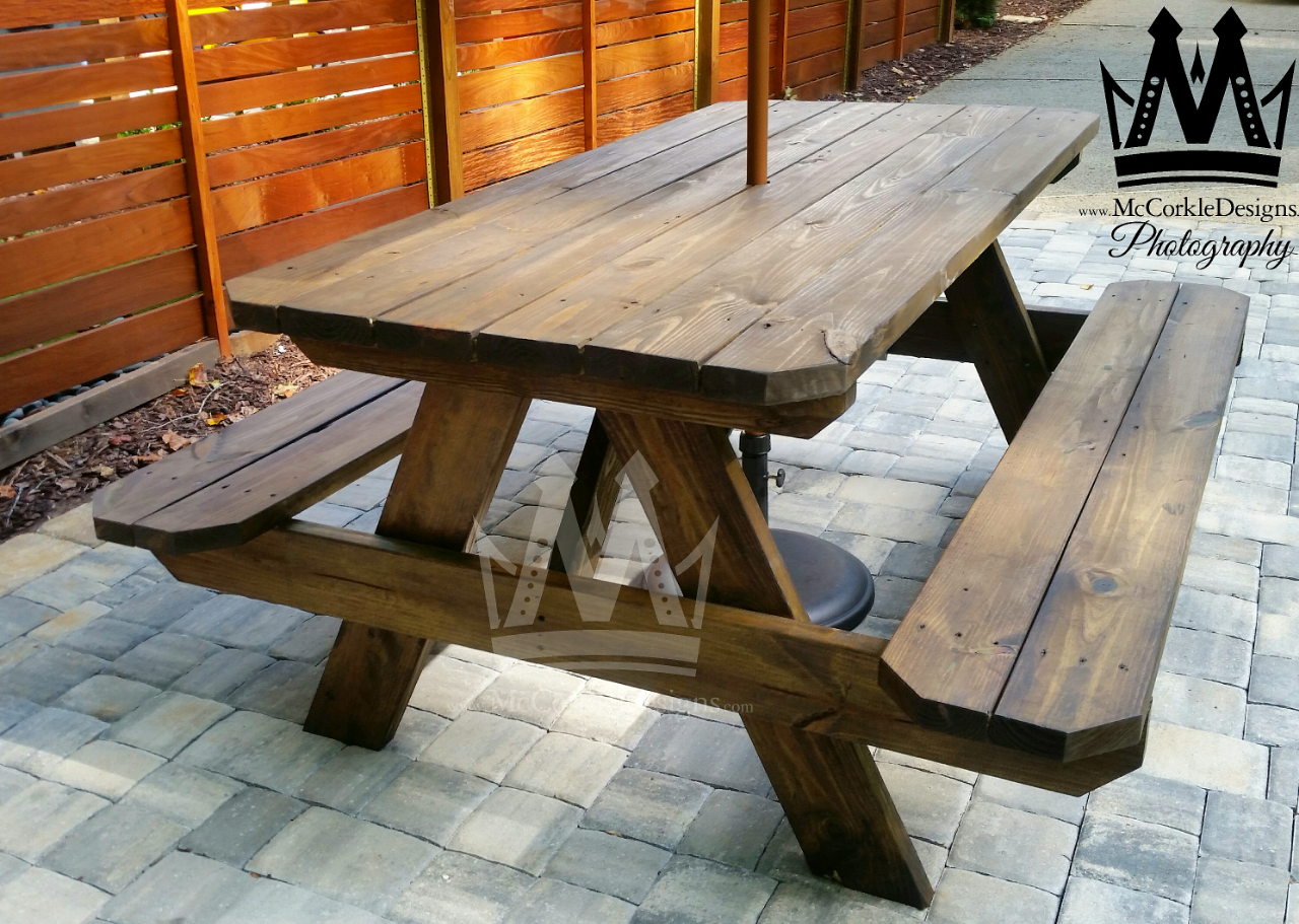 Buy Hand Made Picnic Tables, made to order from McCorkle designs