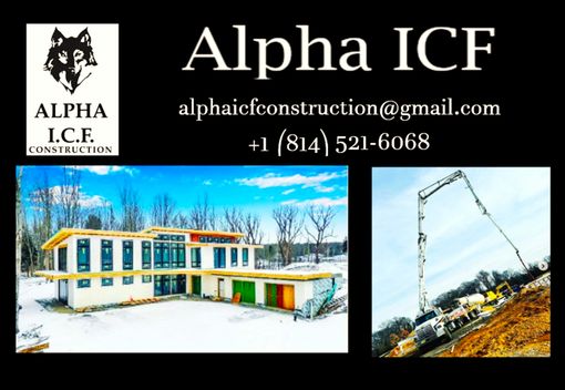 Custom Made Alpha Icf, Icf Contractors In Pa,  Icf Construction, Icf New Constructions, Icf Homes