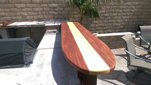 Custom Made Classic Surfboard Bar Top By Harbour Millwork