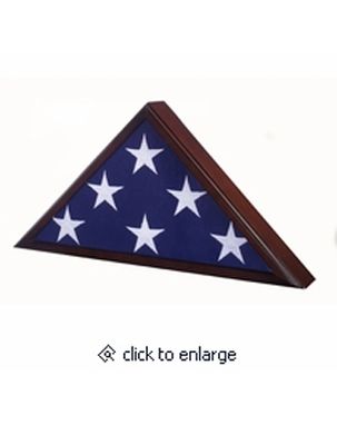 Custom Made Veteran Dark Cherry Flag Case