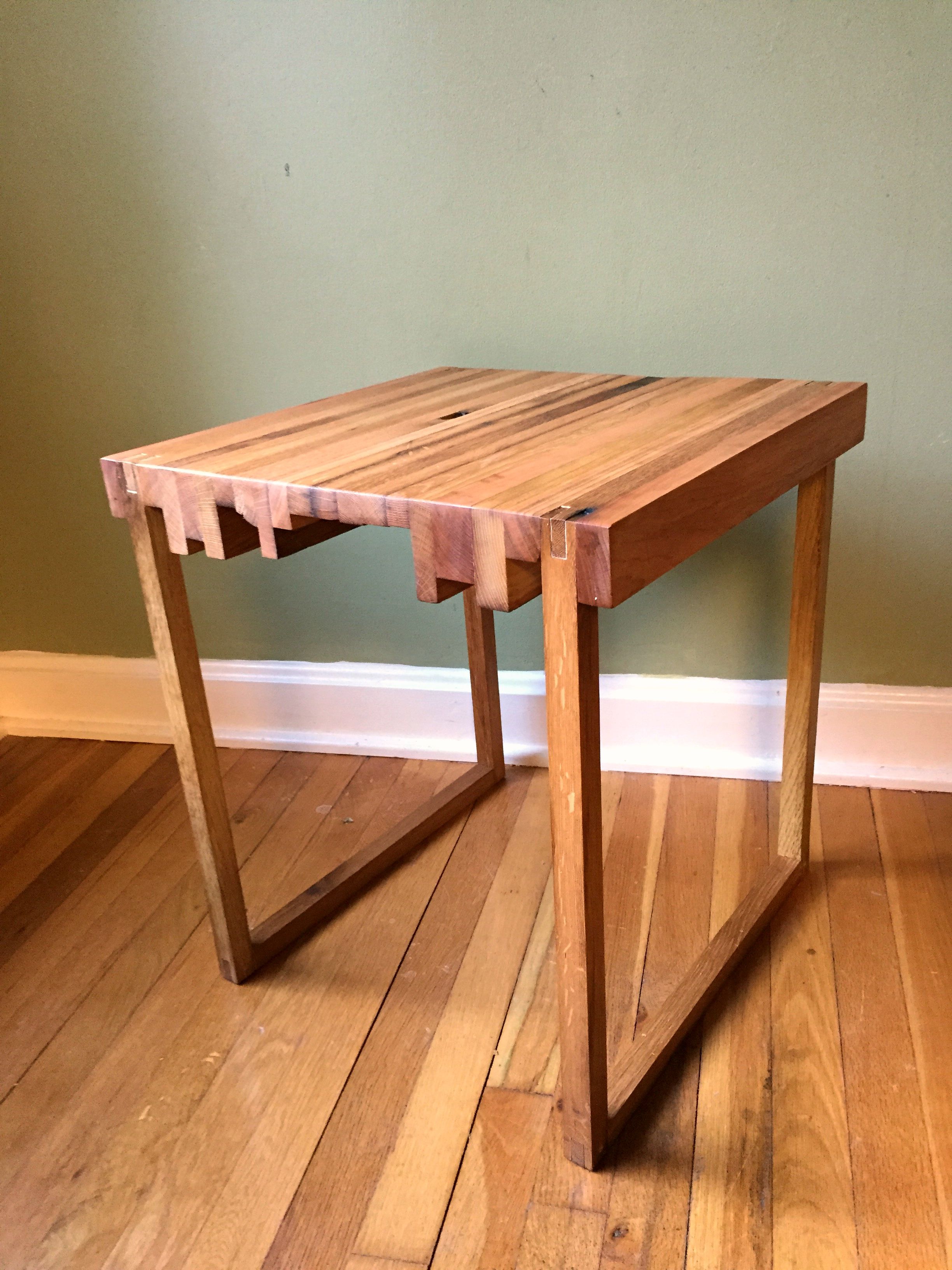 Buy Hand Crafted End Table Set Mixed Hardwoods, made to order from