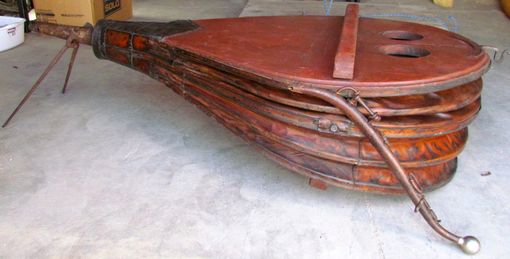 Custom Made For Sale 1880'S Blacksmith Bellow Coffee Table