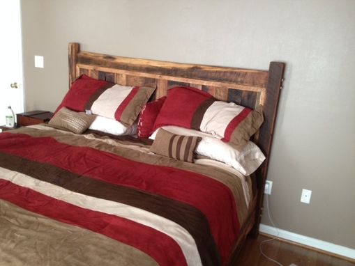 Custom Made Reclaimed Oak Bed Frame, Cabin Comfort