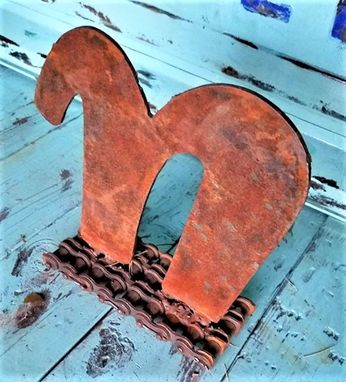 Custom Made Farmhouse Style Decorative Standing Letters N