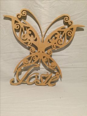 Custom Made Personalized Butterfly With Your Name And Your Favorite Color