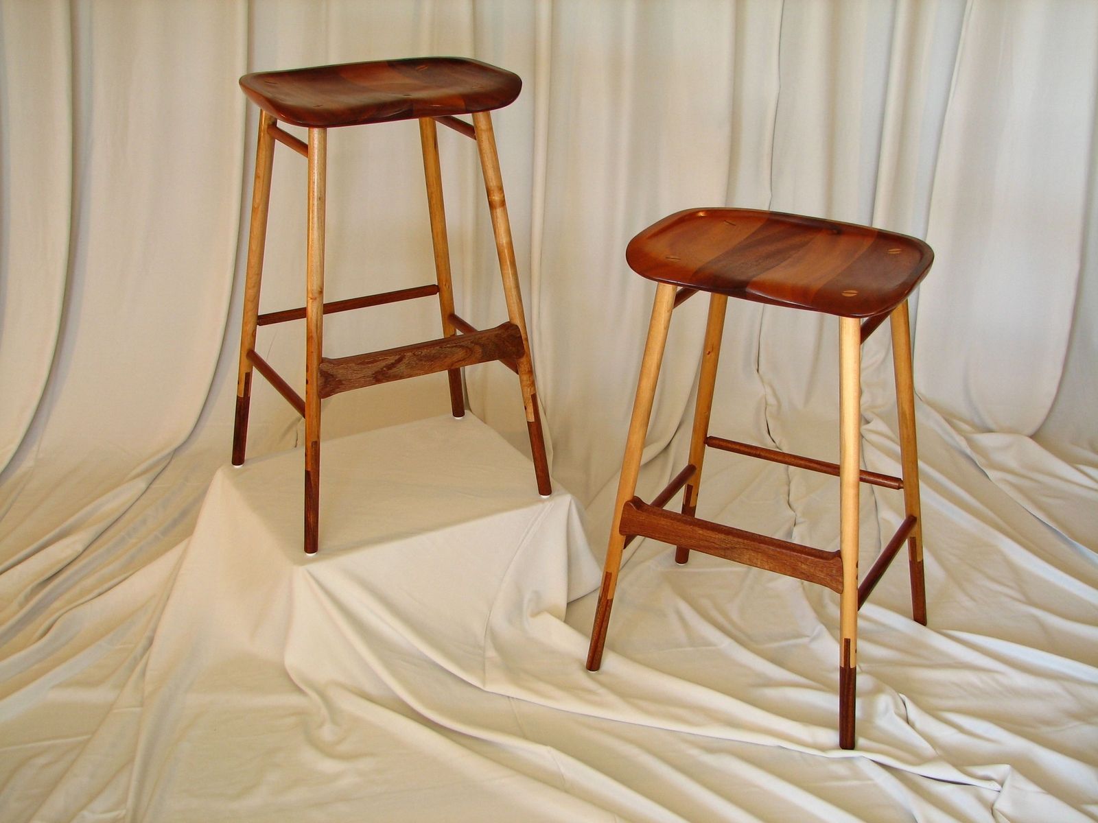 Hand Crafted Bar Stools By Bearkat Wood Custommadecom