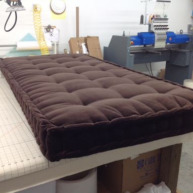 Custom Made Custom Hand Tufted Mattress Cushion - Window Seat, Bench Cushion, Day Bed Cushion