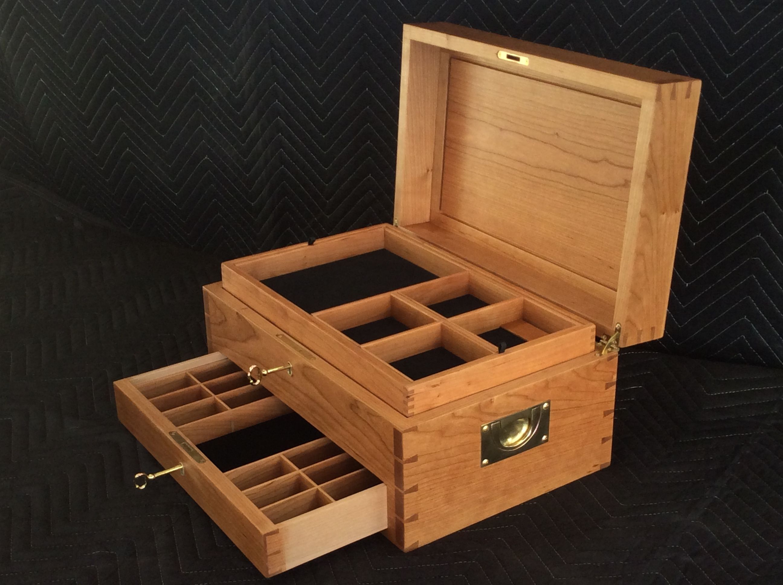 Buy Handmade Large Box With Drawer, made to order from David Klenk