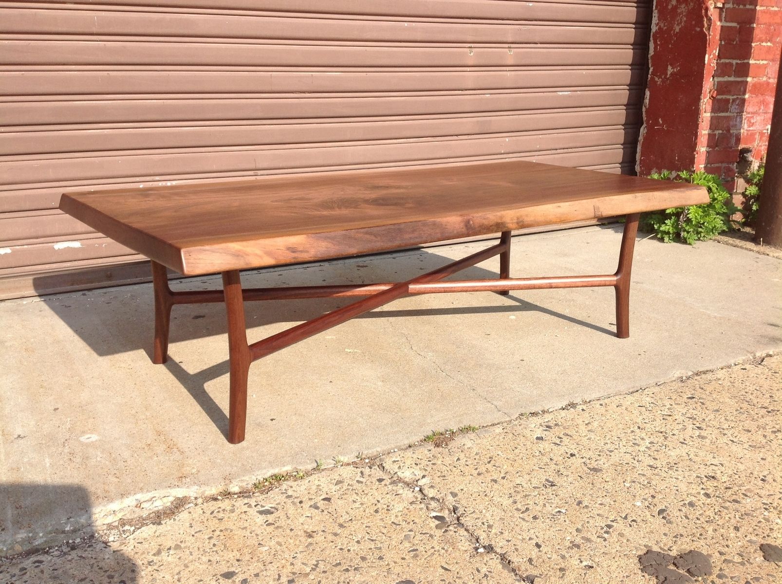 Hand Made Black Walnut Slab Coffee Table By Martell Woodworks ...