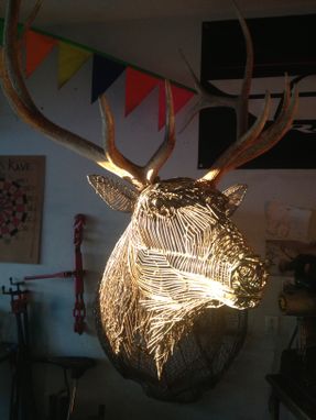 Custom Made Elk Mount Sculpture
