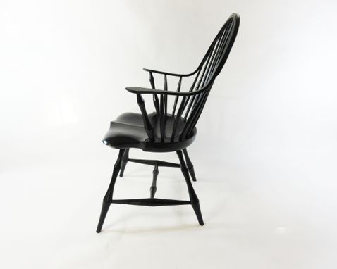 Custom Made Continous Arm Windsor Chair With Bamboo Turnings