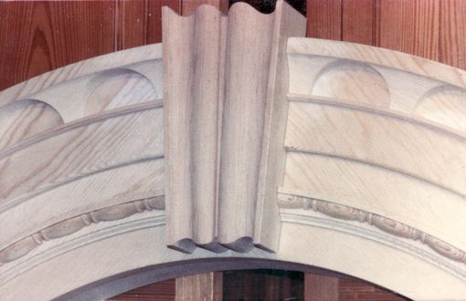 Custom Made Key Arched Pediment Entryway Reproduction