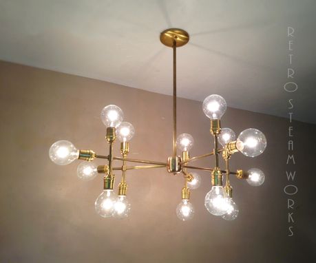 Custom Made Modern Contemporary Light Piano Light - Multiple Light Edison Bulb Chandelier Lamp