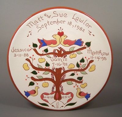 Custom Made Customized  Family Tree Plate
