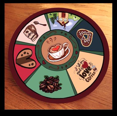 Custom Made Lazy Susan, Coffee Lover, Gift, Personalized, Contact Rose 609 864-8210