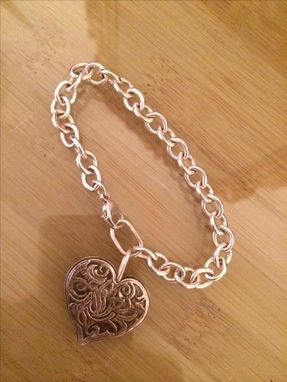 Custom Made Tiffany Style Heart Bracelet