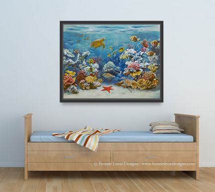 Custom Made Coral Reef Mural