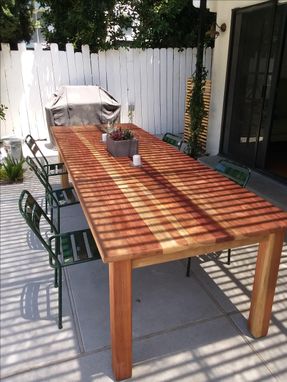 Custom Made Redwood Parson Table
