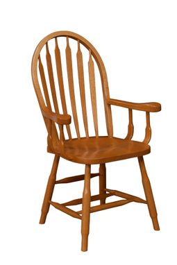 Custom Made Addie Dining Arm Chair- Solid Wood