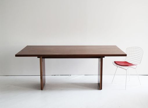 Custom Made Reclaimed Wood Trestle Table