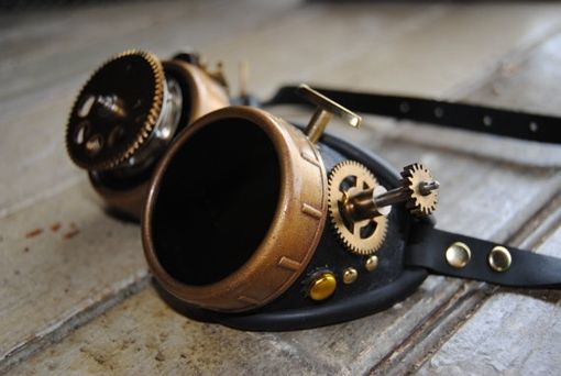 Custom Made Steampunk Decorated Goggles