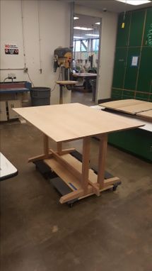 Custom Made Nakashima Style Trestle Dining Table