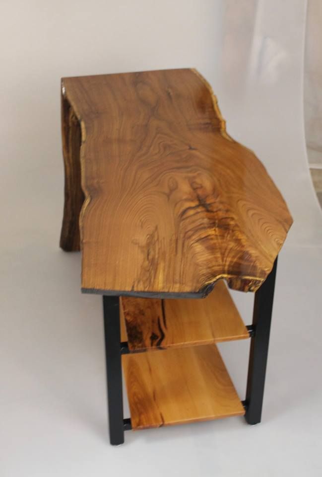 Custom Waterfall Edge Side Table by Hamilton & Crosby Fine Woodworks