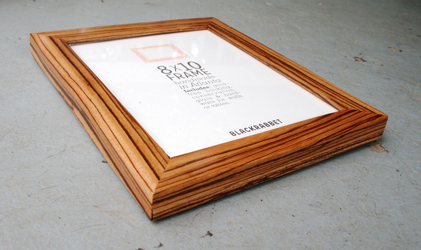 Buy Hand Made Exotic African Zebrawood Natural Finish Picture Frame