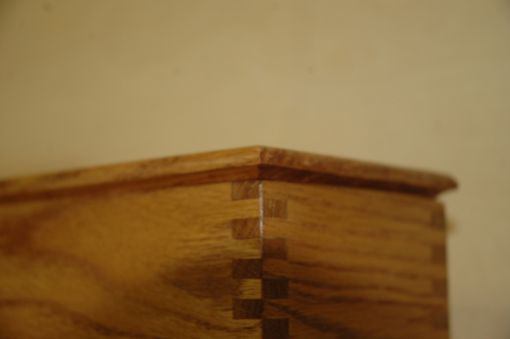 Custom Made Oak Finger Jointed Box & Lid