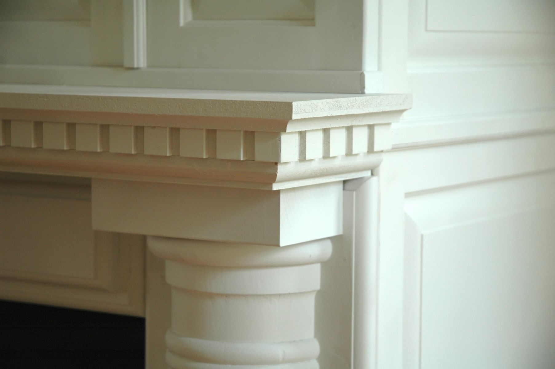 Custom Made Historic Fireplace Mantel Renovation by The Plane Edge, LLC