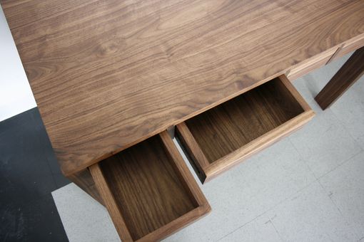 Custom Made Parsons Desk | American Black Walnut