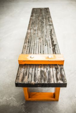 Custom Made Industrial Modern Bench