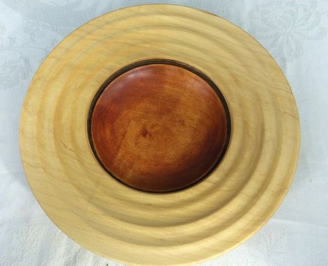 Custom Made One Of A Kind Hand Turned, Magic Bowl Within A Bowl Maple Wood Art Bowl