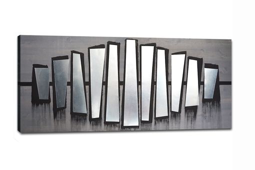 Custom Made Fierce Parallel 48x24 - Wood Wall Art, Metal Wall Art, Modern Wall Art, Wall Decor, Abstract Art