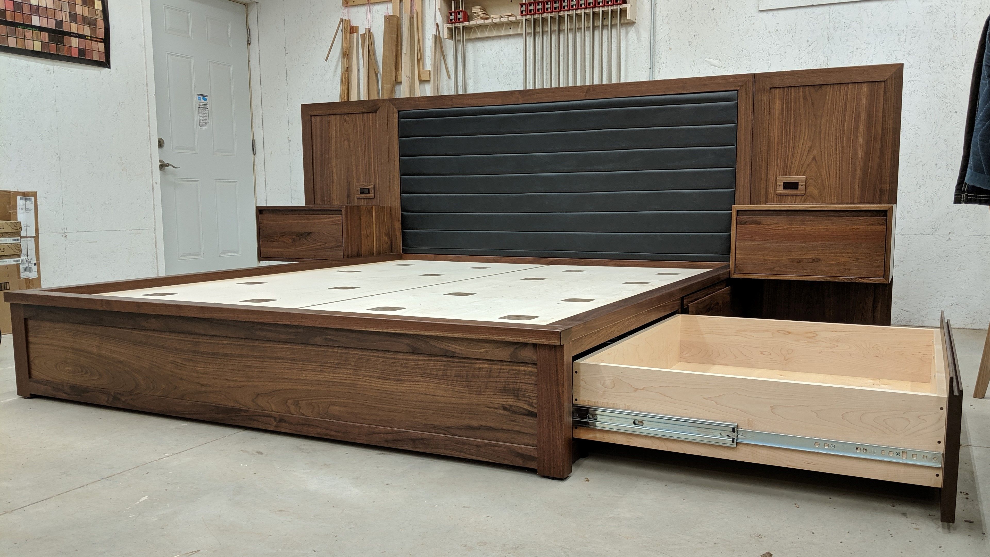 Hand Crafted California King Platform Bed With Storage Galore by ...